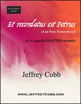 Et recordatus est Petrus SATB choral sheet music cover